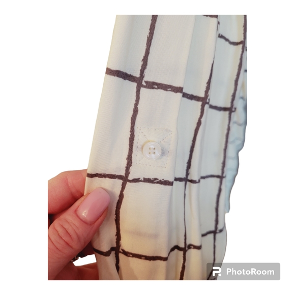 HARLOW Plaid Button Dowb Dress Shirt - Picture 4 of 8